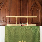 21 inch adjustable brass pulpit light